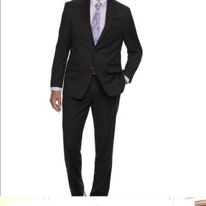 Chaps 3 piece suit black worn once